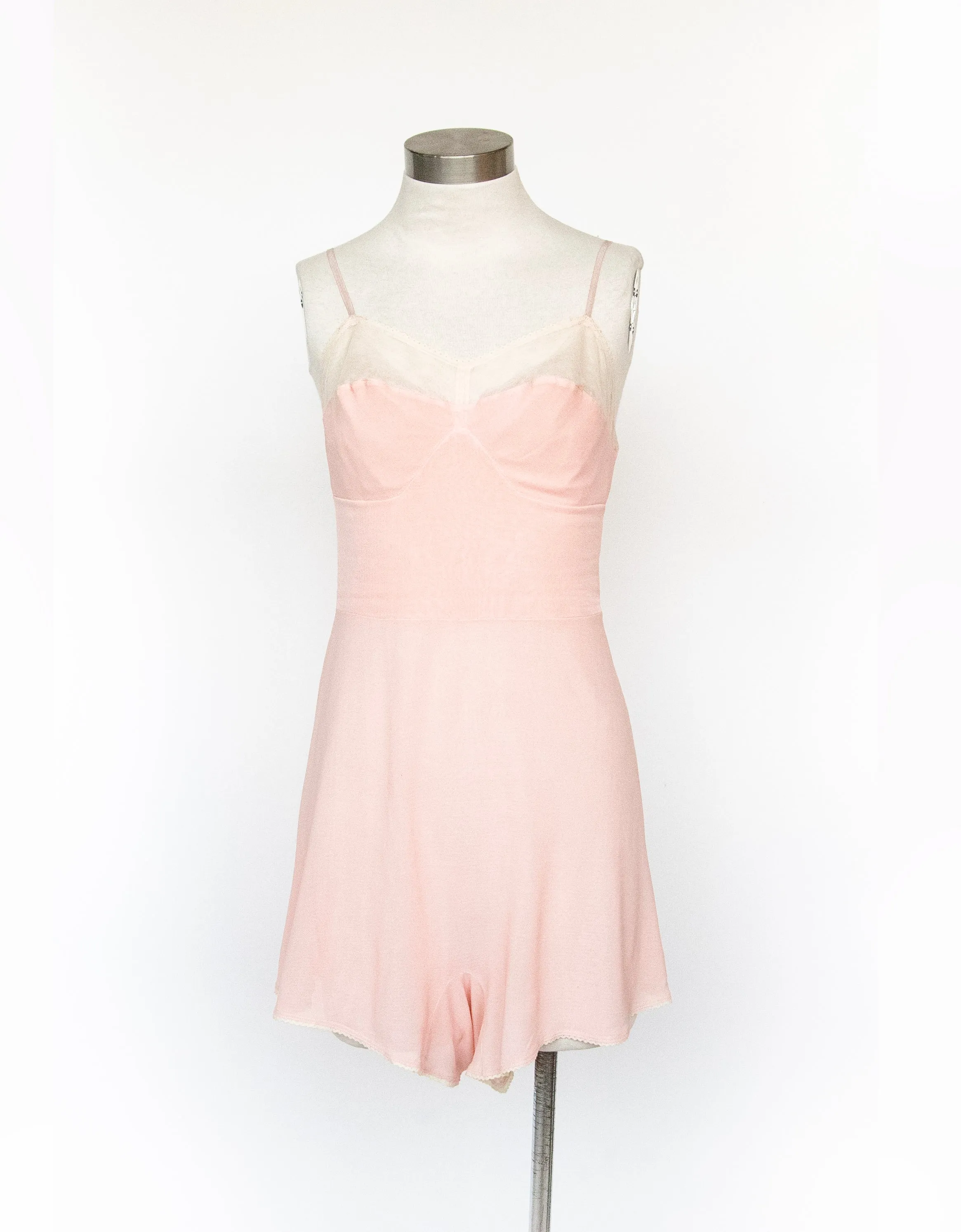 1930s Step In Teddy Chemise Lingerie Slip S