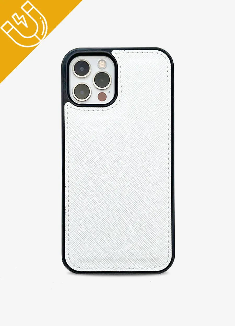 2-in-1 RFID Crossbody Wallet Phone Case in White