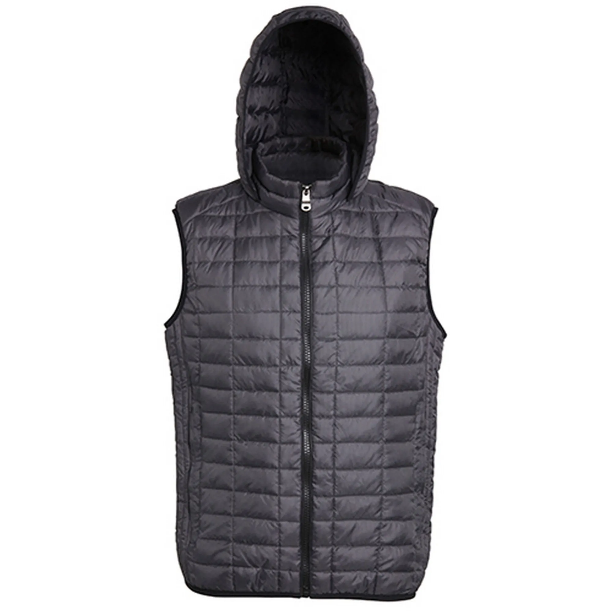 2786 Mens Honeycomb Zip Up Hooded Gilet/Bodywarmer