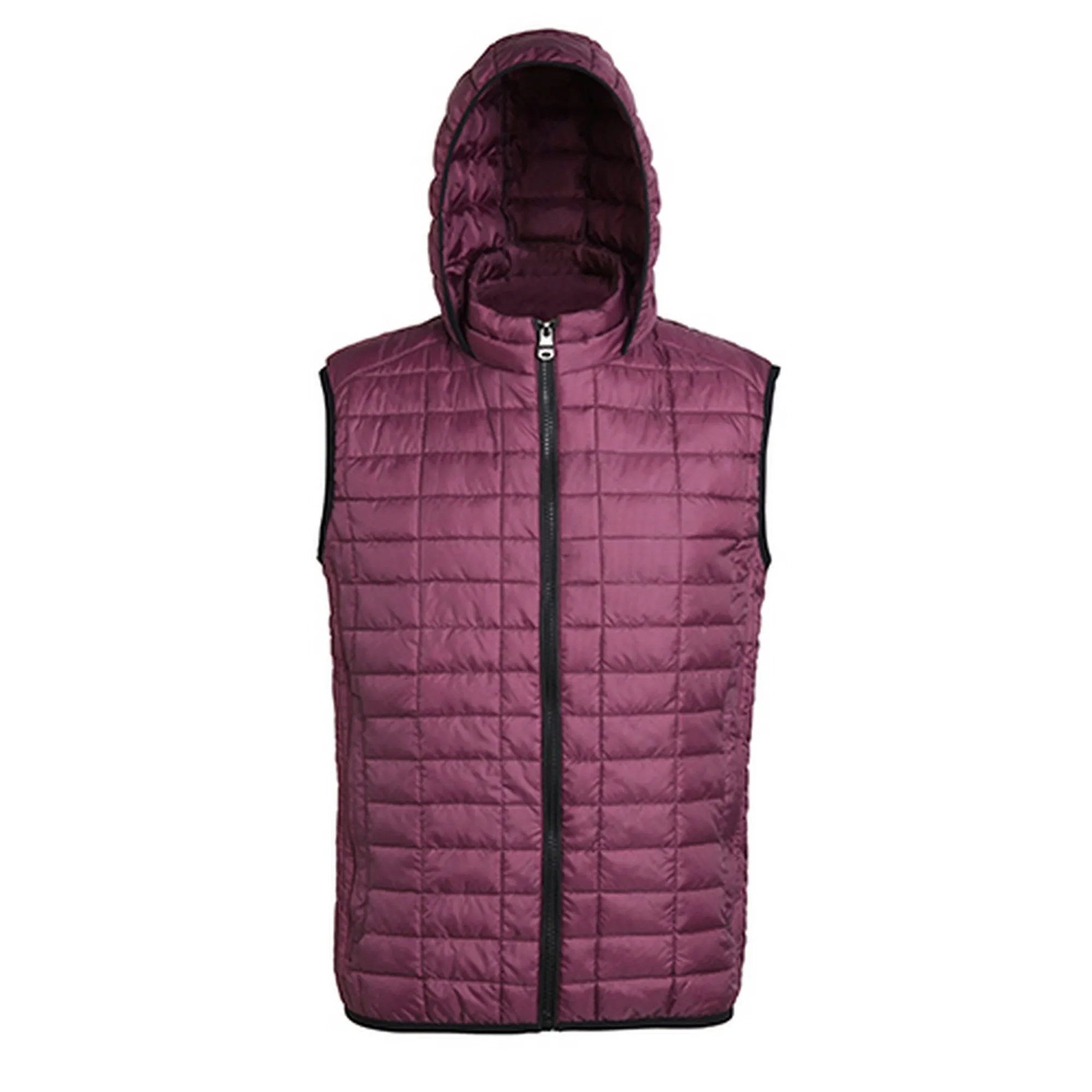 2786 Mens Honeycomb Zip Up Hooded Gilet/Bodywarmer