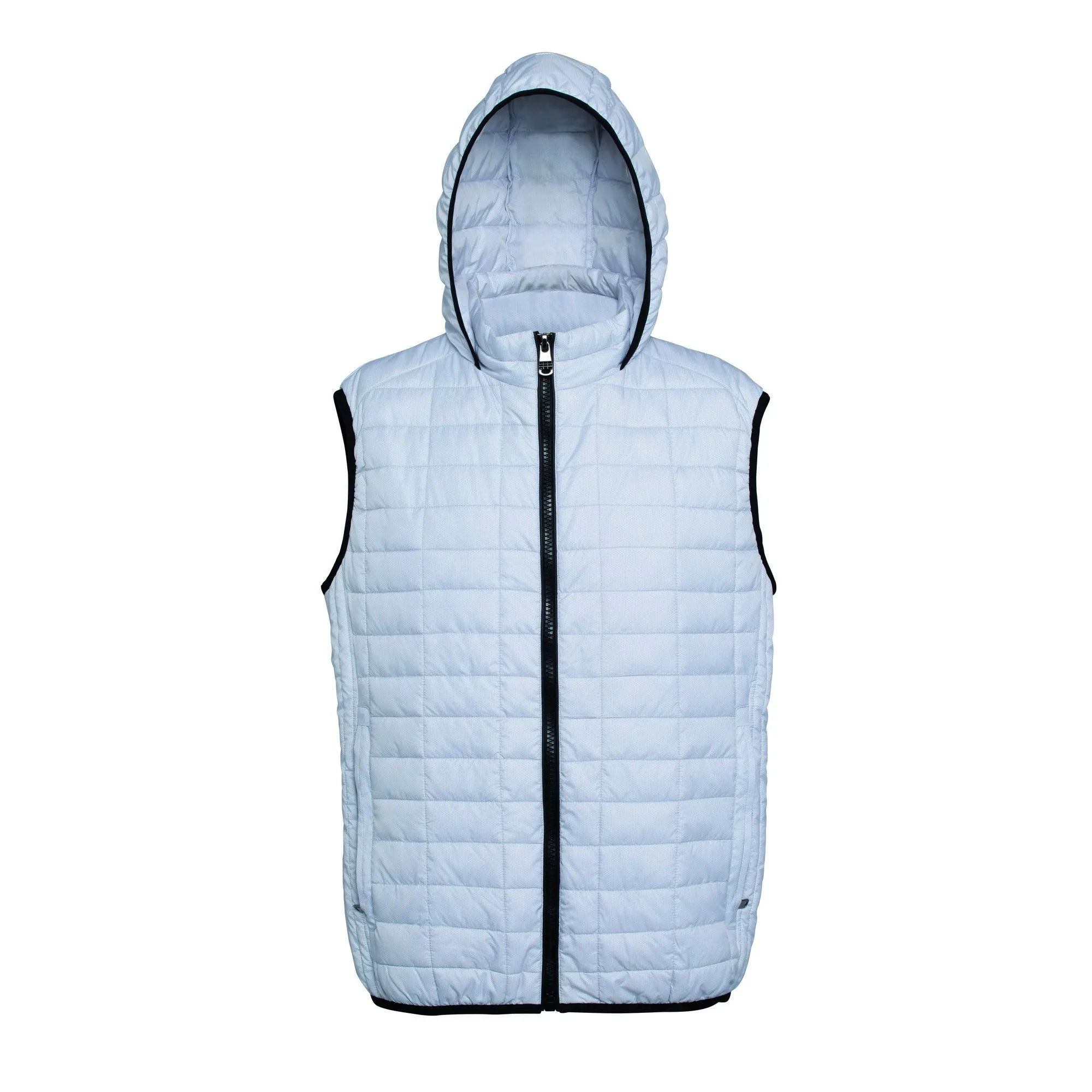 2786 Mens Honeycomb Zip Up Hooded Gilet/Bodywarmer