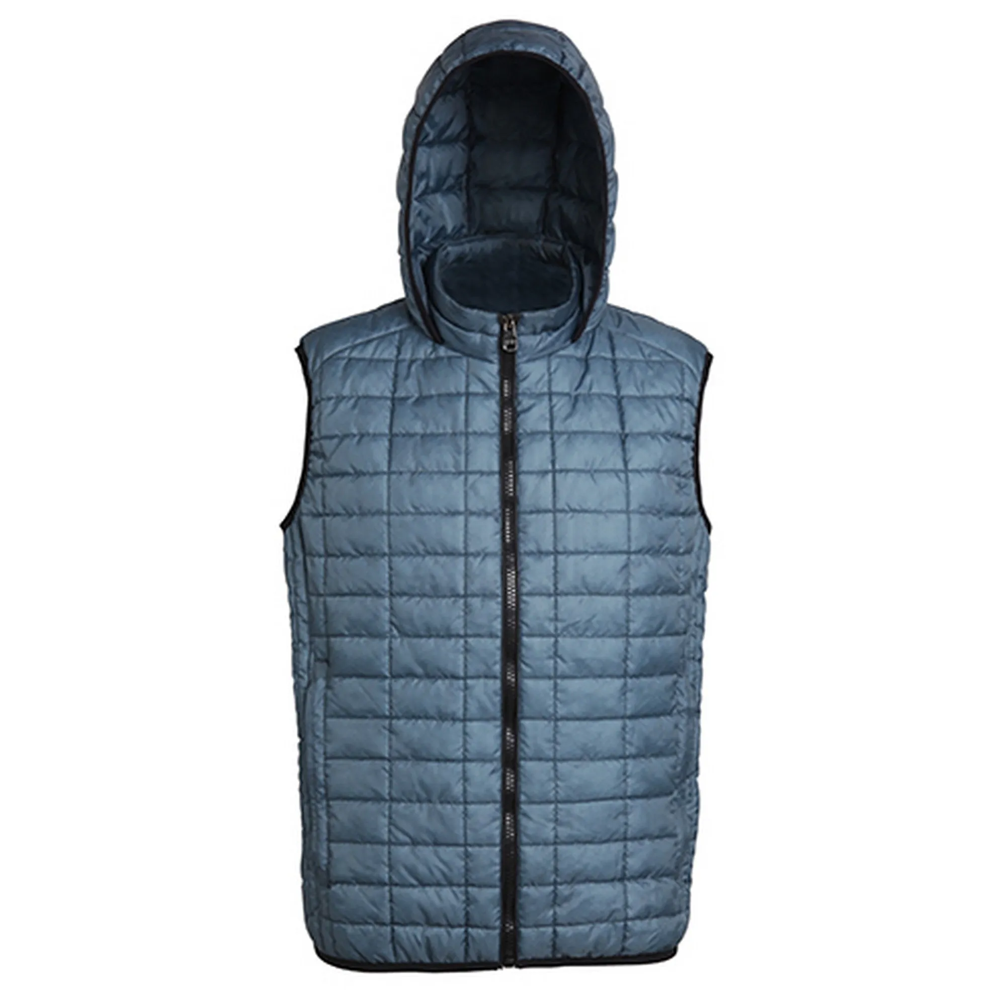 2786 Mens Honeycomb Zip Up Hooded Gilet/Bodywarmer