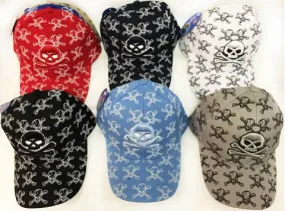 adjustable skull baseball cap/ hat Case of 24