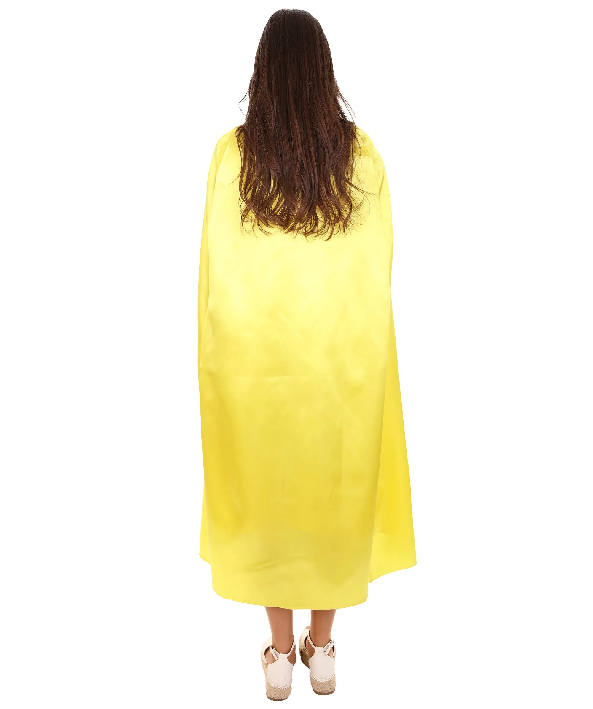 Adult Women's Costume for Cosplay Game of Thrones Dragon Queen Yellow Dress with Cloak