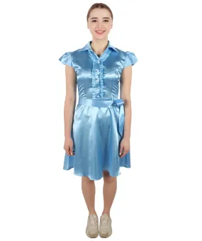 Adult Women's Sleeve Vintage Swing Dress Costume I Perfect for Halloween and Cosplay I Flame-retardant Synthetic Fabric