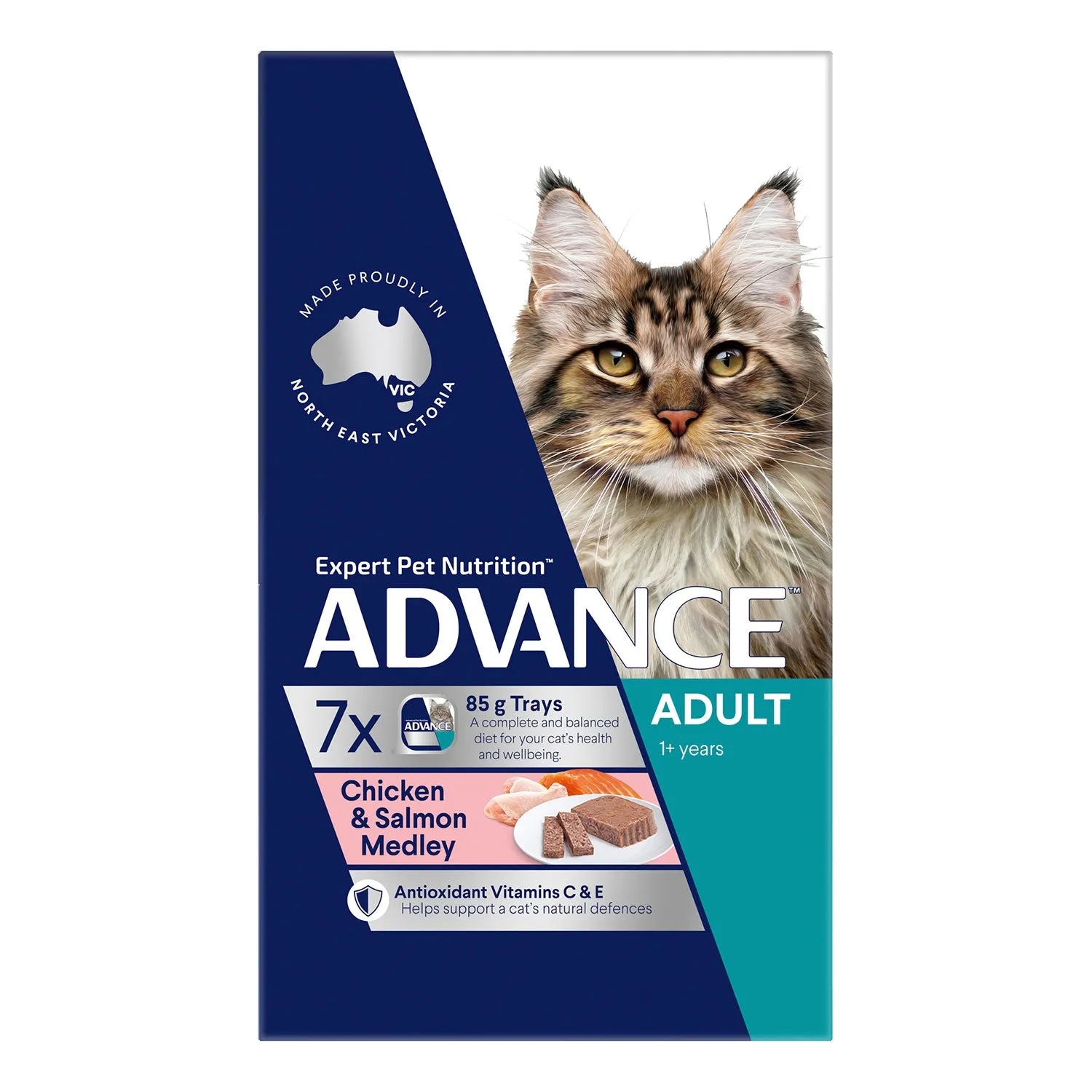 Advance Chicken & Salmon Medley Adult Wet Cat Food