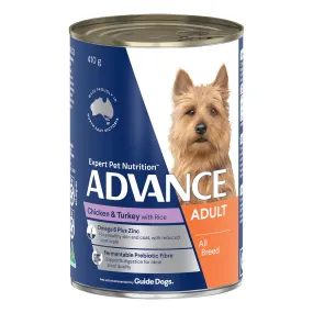 Advance Chicken, Turkey & Rice Adult Canned Wet Dog Food