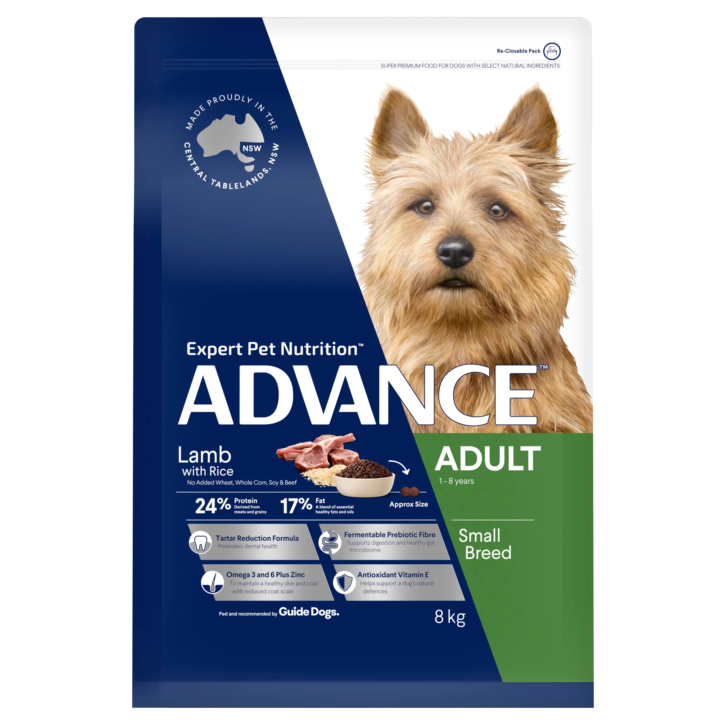 Advance Lamb and Rice Small Breed Adult Dry Dog Food