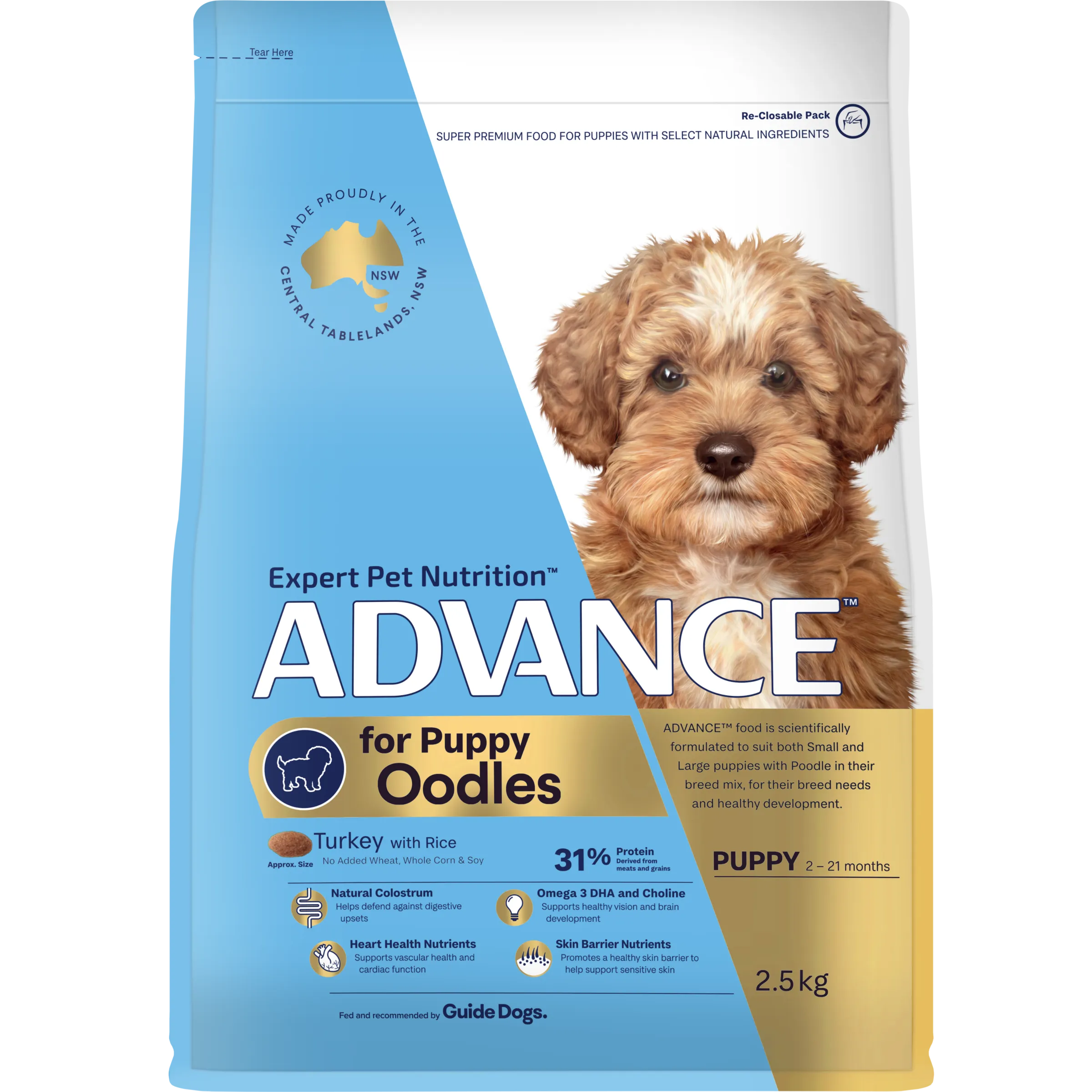 Advance Puppy Turkey And Rice Oodles Dry Dog Food