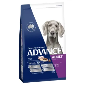 Advance Turkey And Rice Adult Large Breed Dry Dog Food 15kg