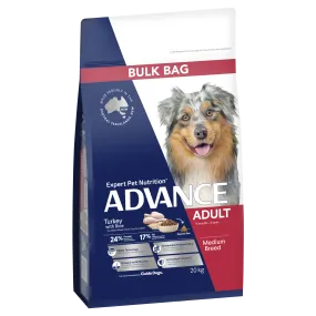 Advance Turkey And Rice Adult Medium Breed Dry Dog Food 20kg