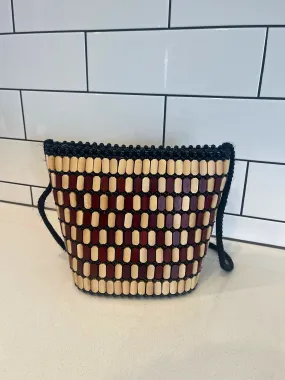 African beaded multicolored Tot handbag