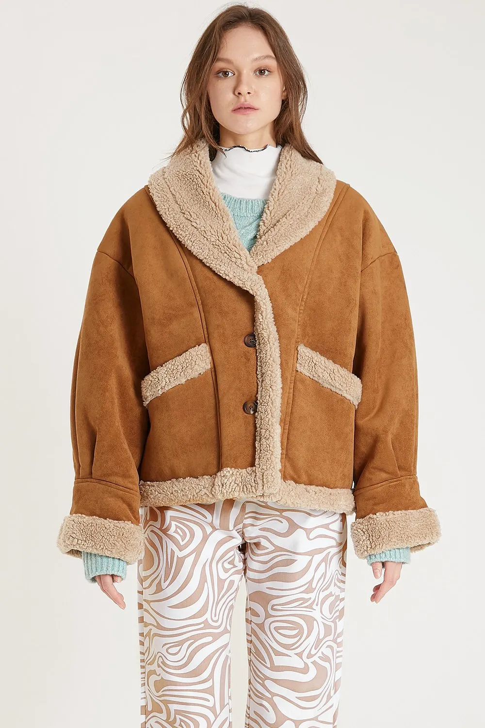 Ava Faux Shearling Jacket