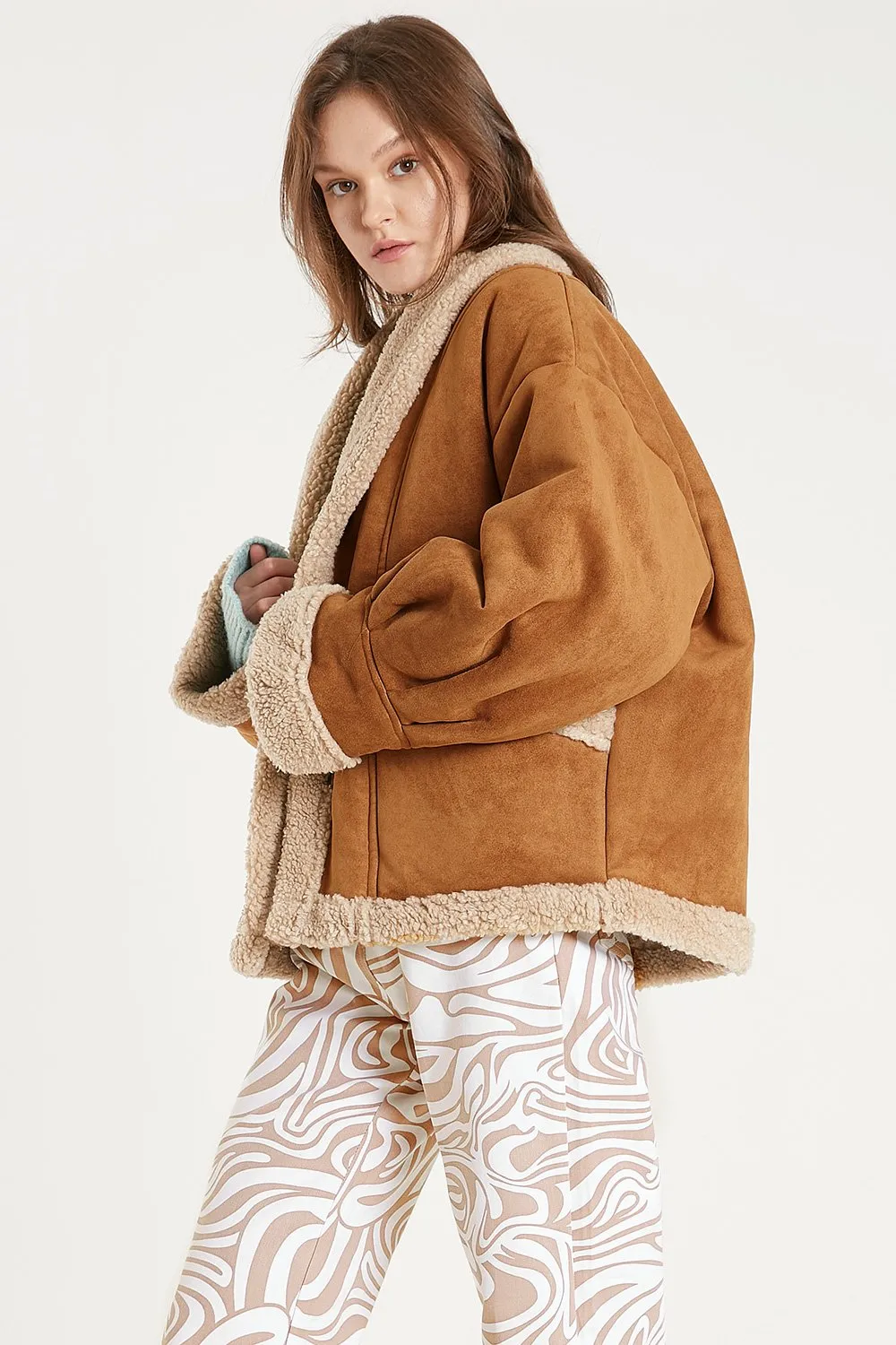 Ava Faux Shearling Jacket