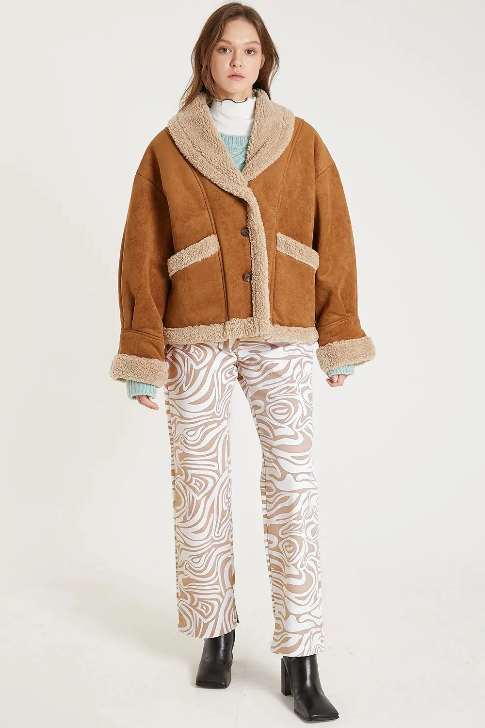 Ava Faux Shearling Jacket