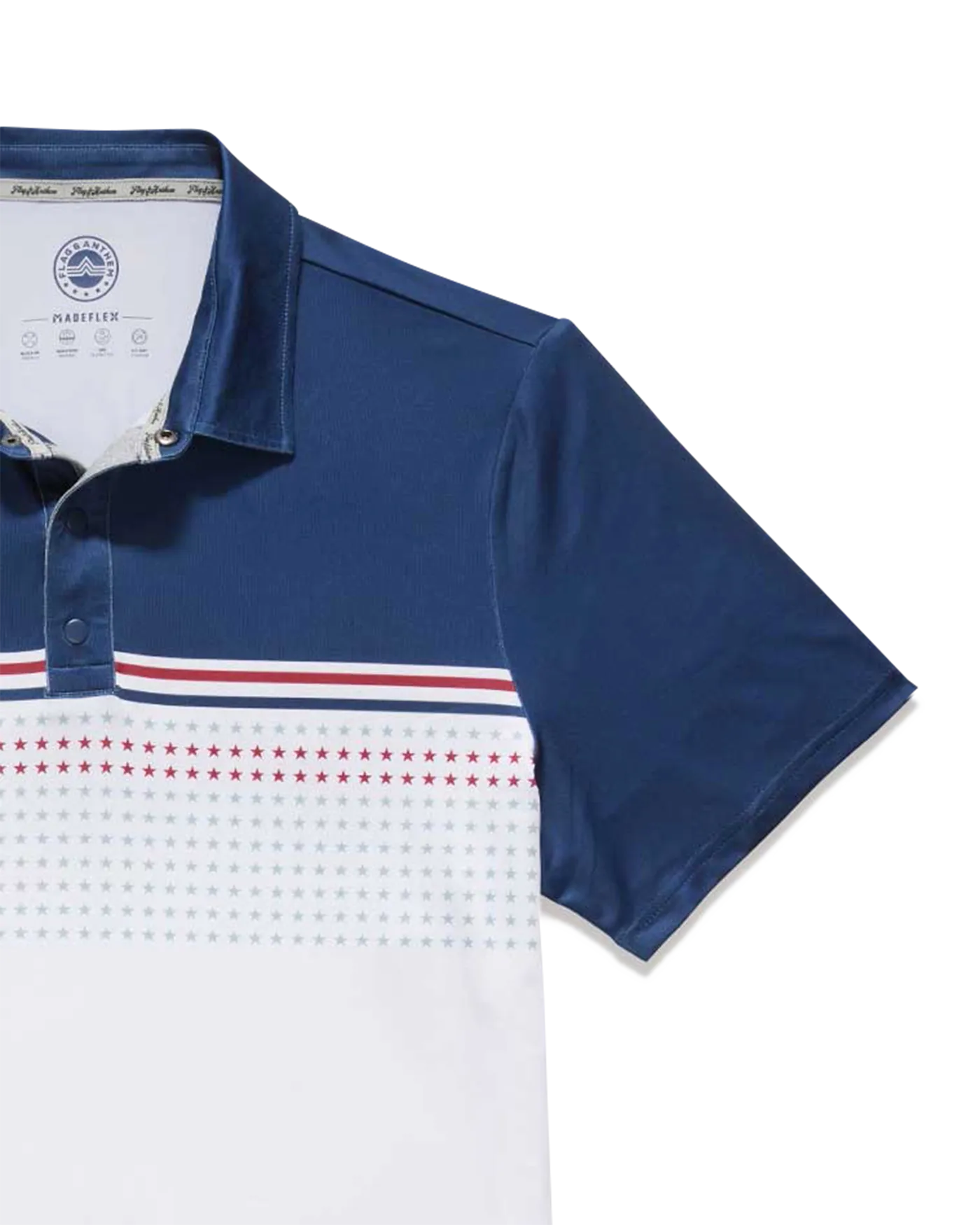 BANNER STARS & STRIPES BLOCKED PERFORMANCE POLO BIG & TALL