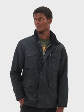 Barbour Coat Sapper Wax Black