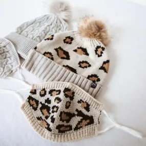 Beanie   Mask Leopard Set