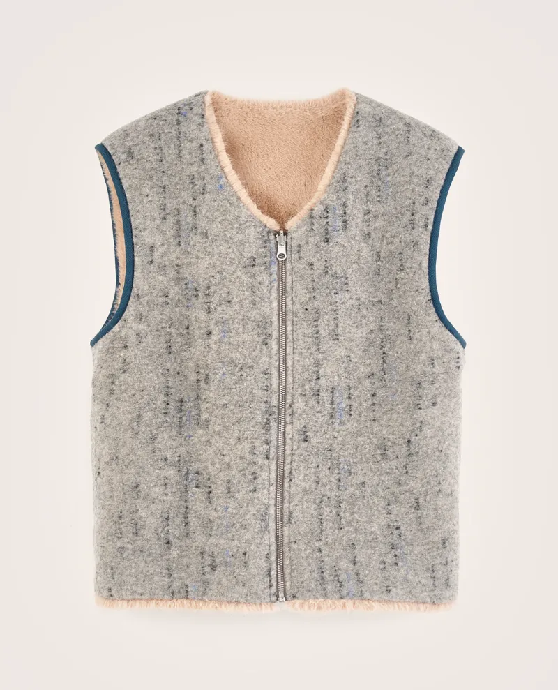 Bellerose Hess Grey Reversible Gilet