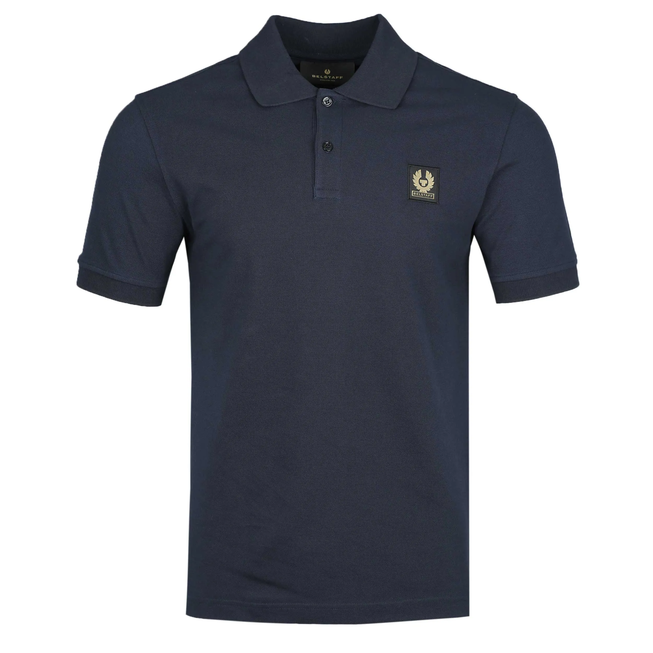 Belstaff Classic Short Sleeve Polo Shirt in Dark Ink