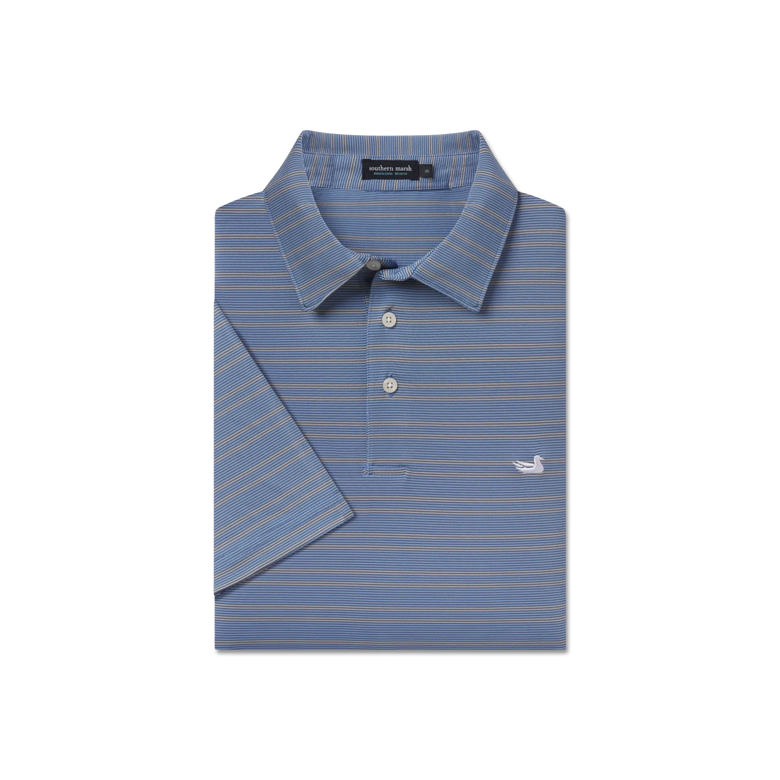 Bermuda Performance Polo - Naples Stripe