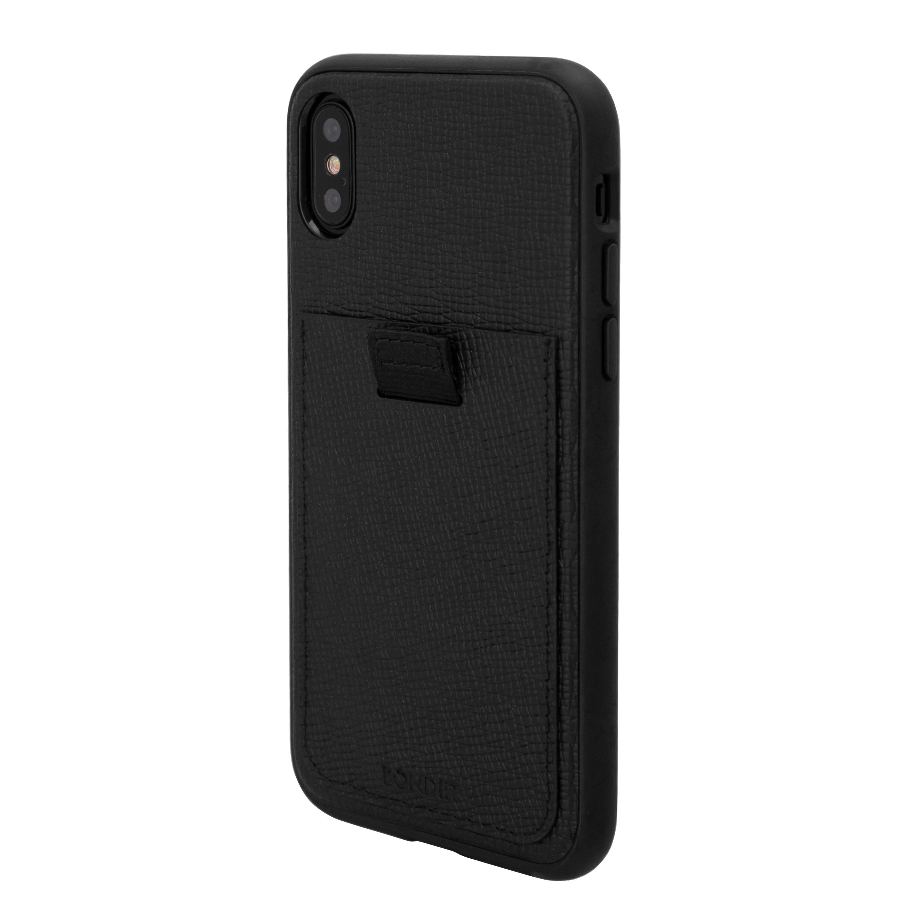 Black Leather Wallet Case, iPhone X/XS