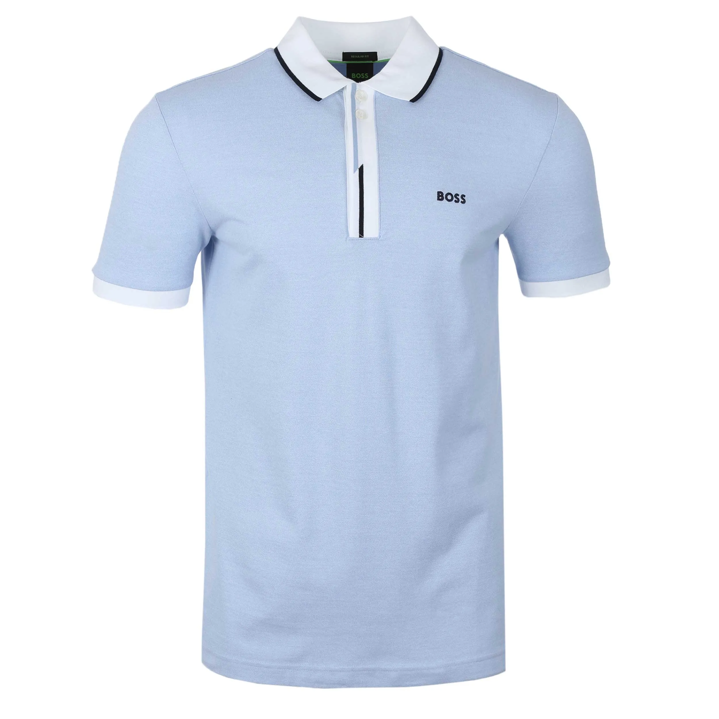 BOSS Paddy 3 Polo Shirt in Open Blue