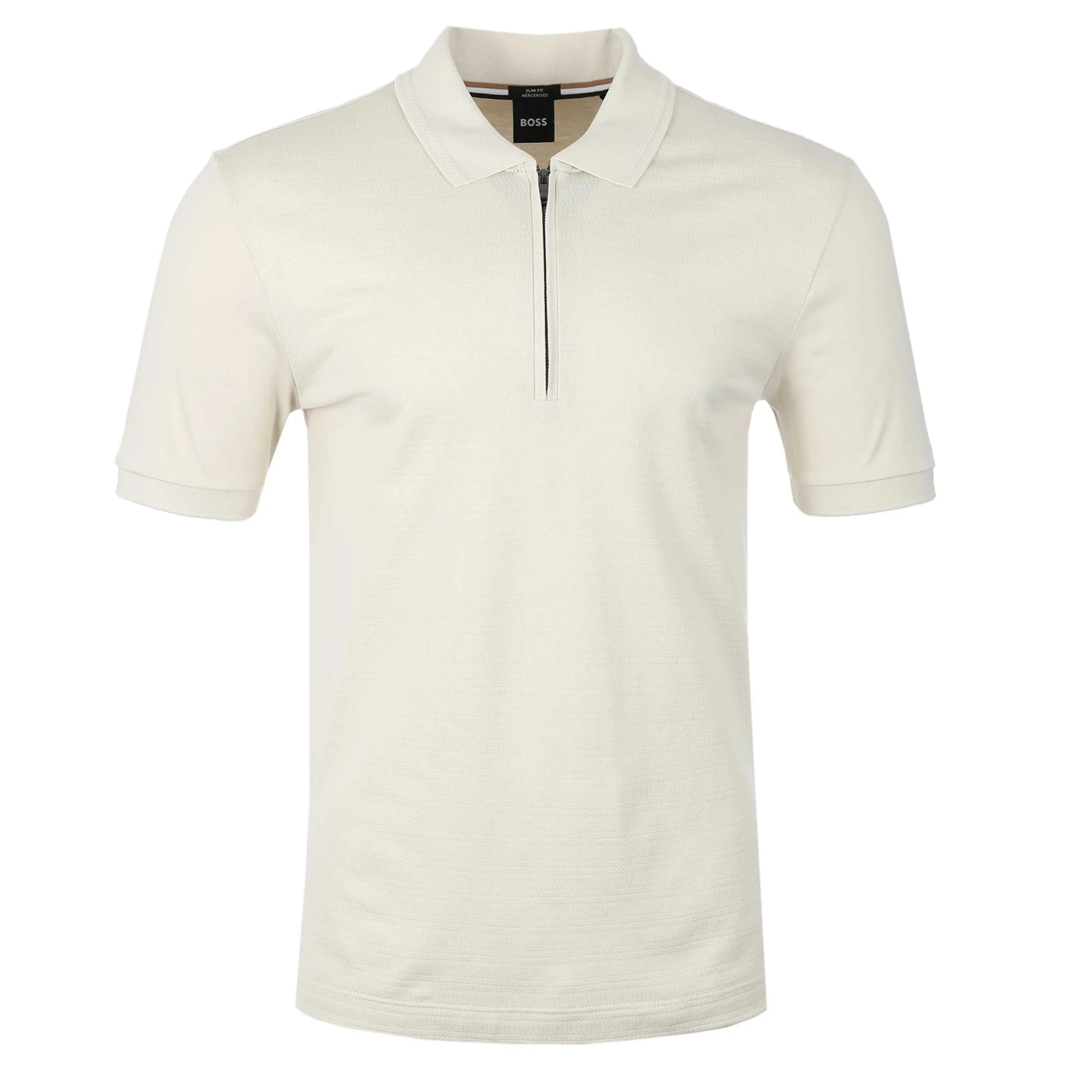 BOSS Polston 34 Polo Shirt in Open White