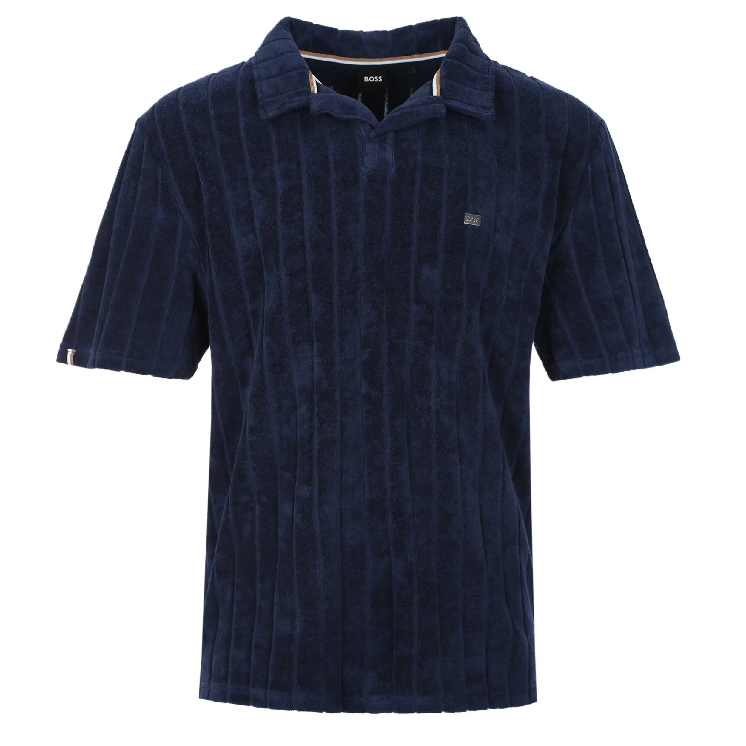 BOSS Terry Polo Shirt Polo in Navy