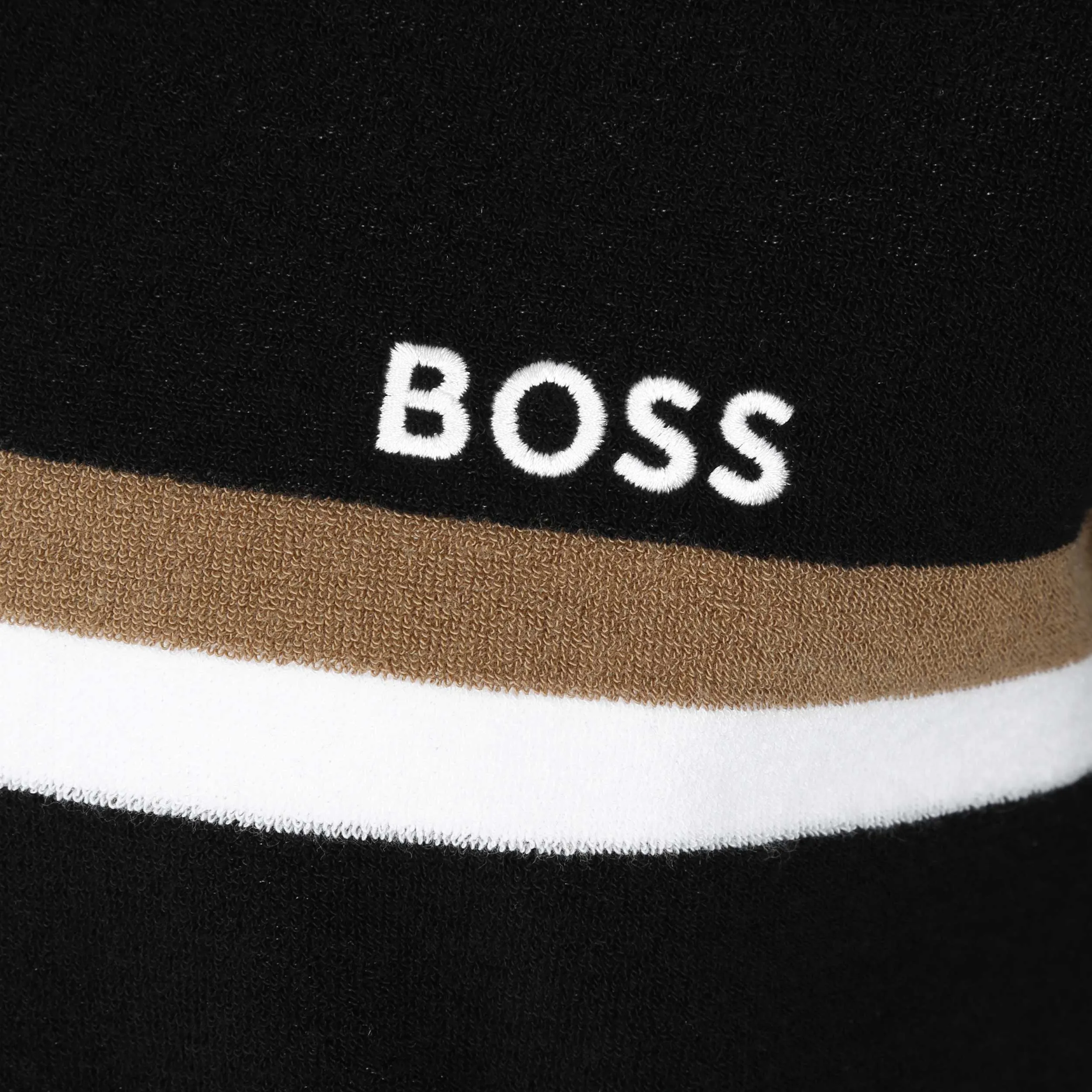 BOSS Terry Shirt Polo Shirt in Black