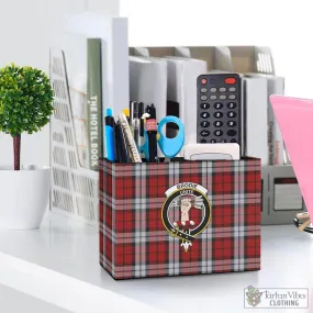 Brodie Dress Tartan Pen Holder with Family Crest