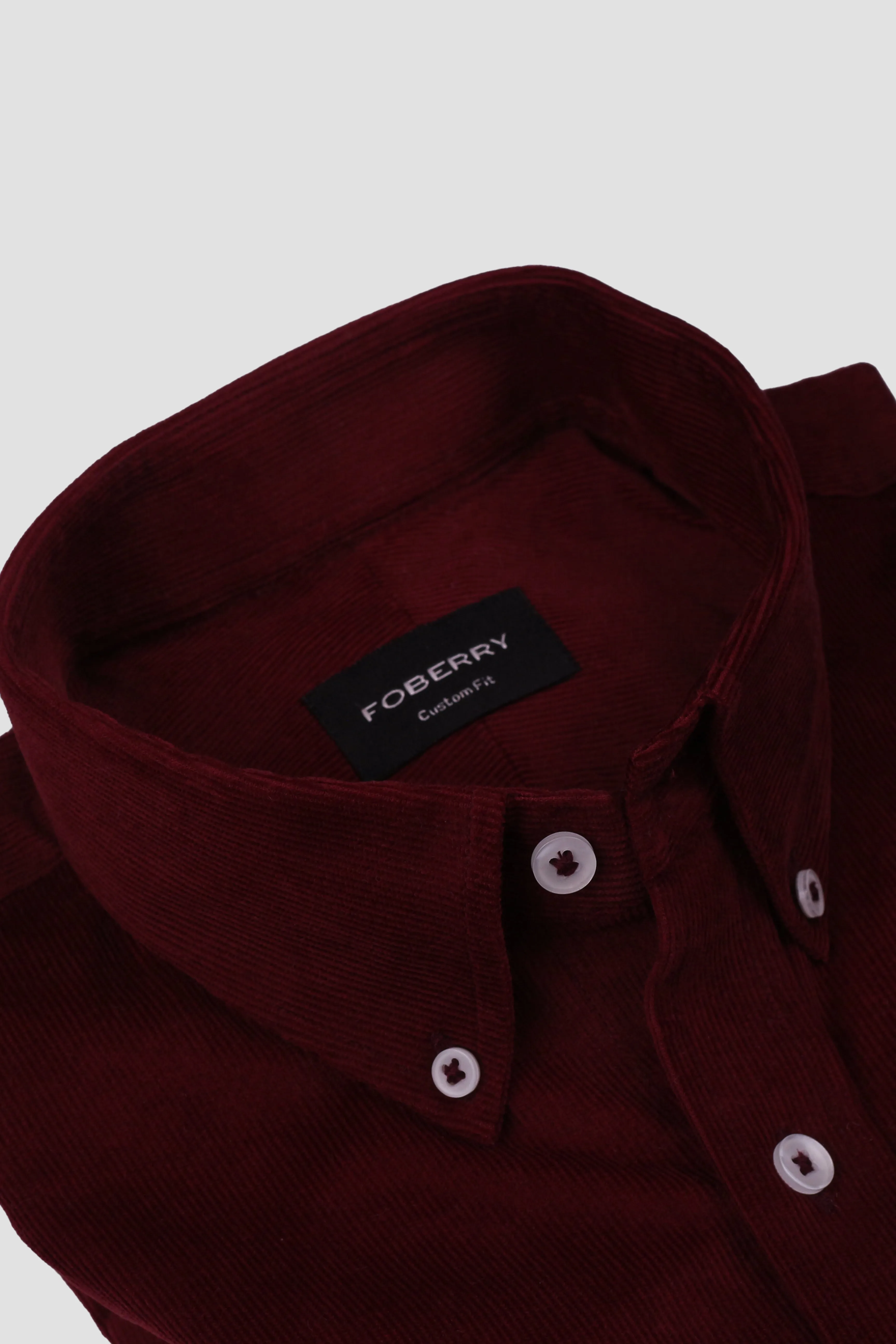 Burgundy Corduroy Shirt