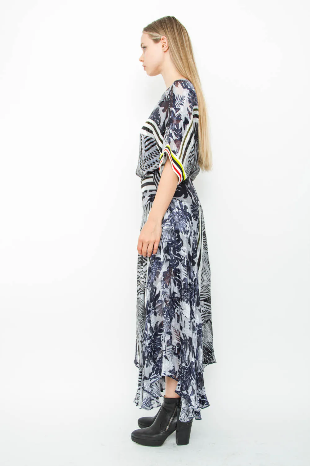 BURNOUT MAXI DRESS