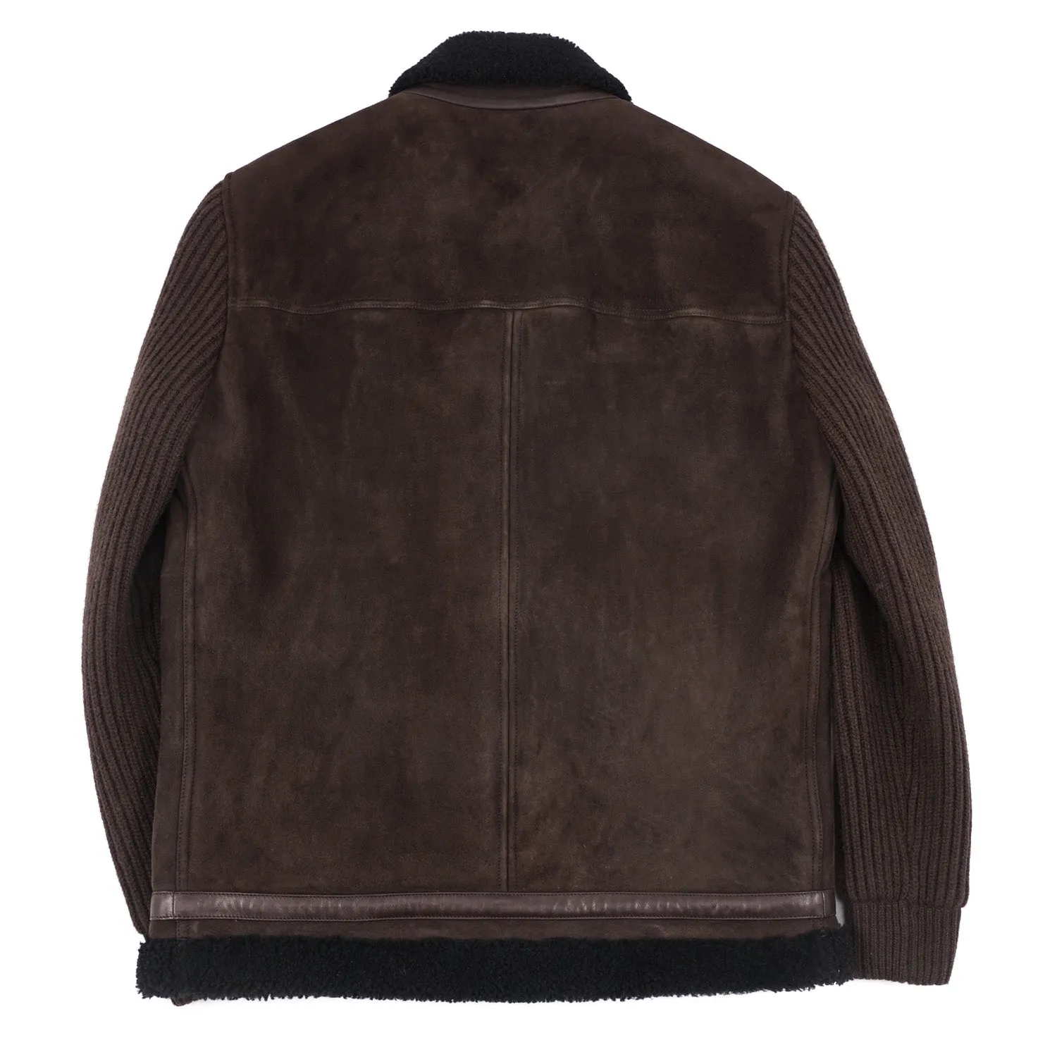 Cesare Attolini Shearling-Lined Suede Jacket