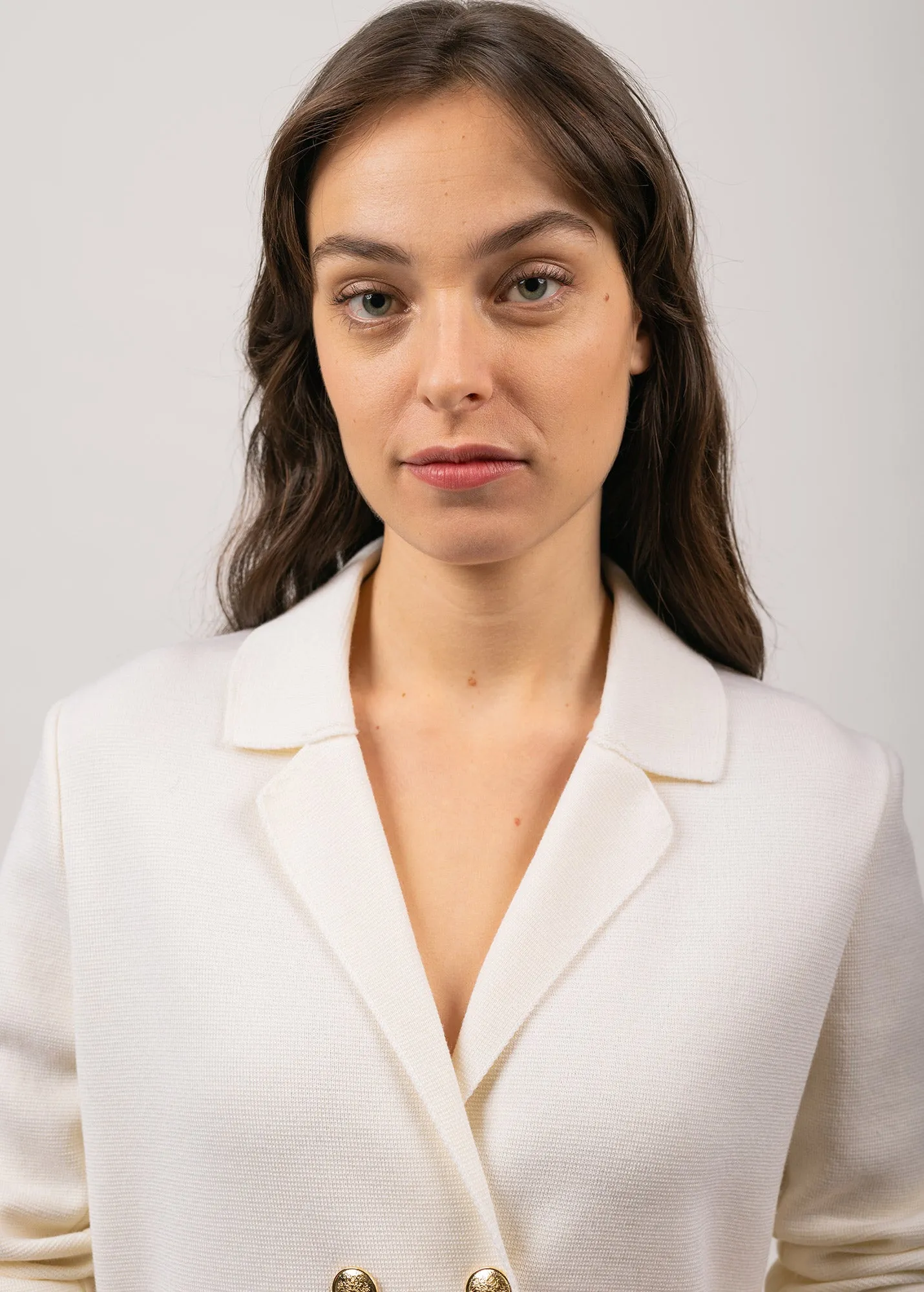 Charente wool blazer - double breasted (BLANC)