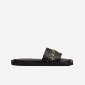 Cleo Slide Black/Gold