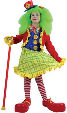 Crazy Clown Costume Girls