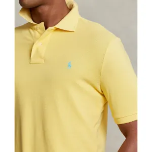 Custom Slim Fit Mesh Polo - Corn Yellow