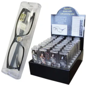 demi frame readers w/ cases and display Case of 36