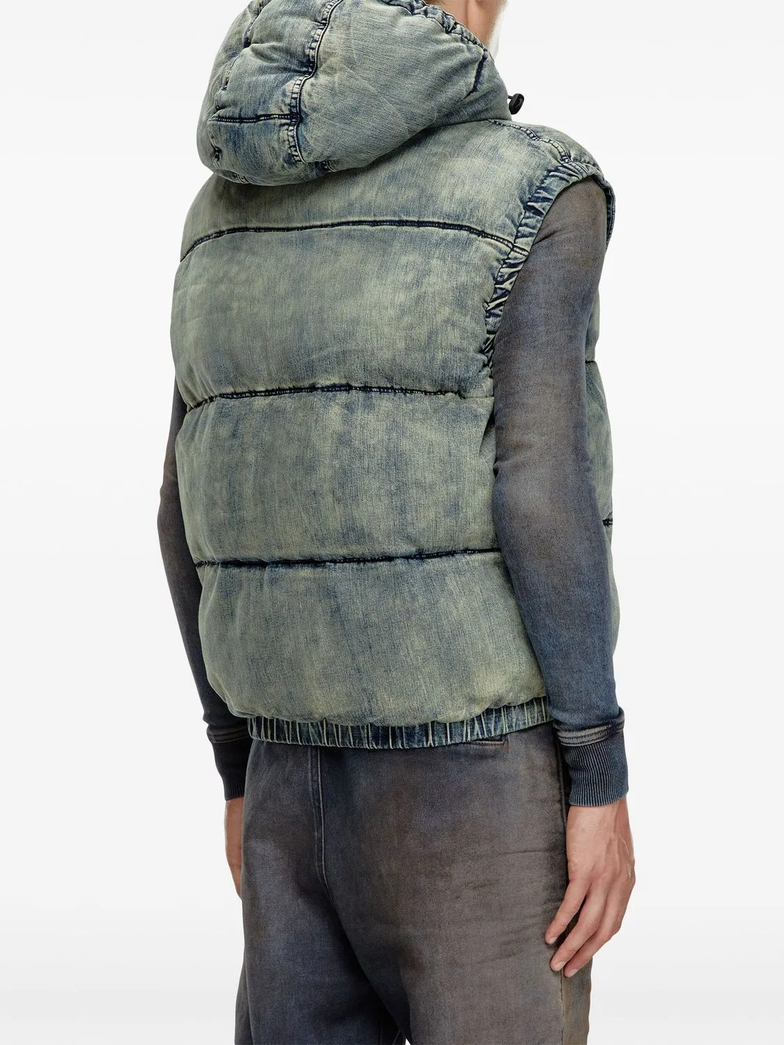 DIESEL Padded Denim Gilet for Men