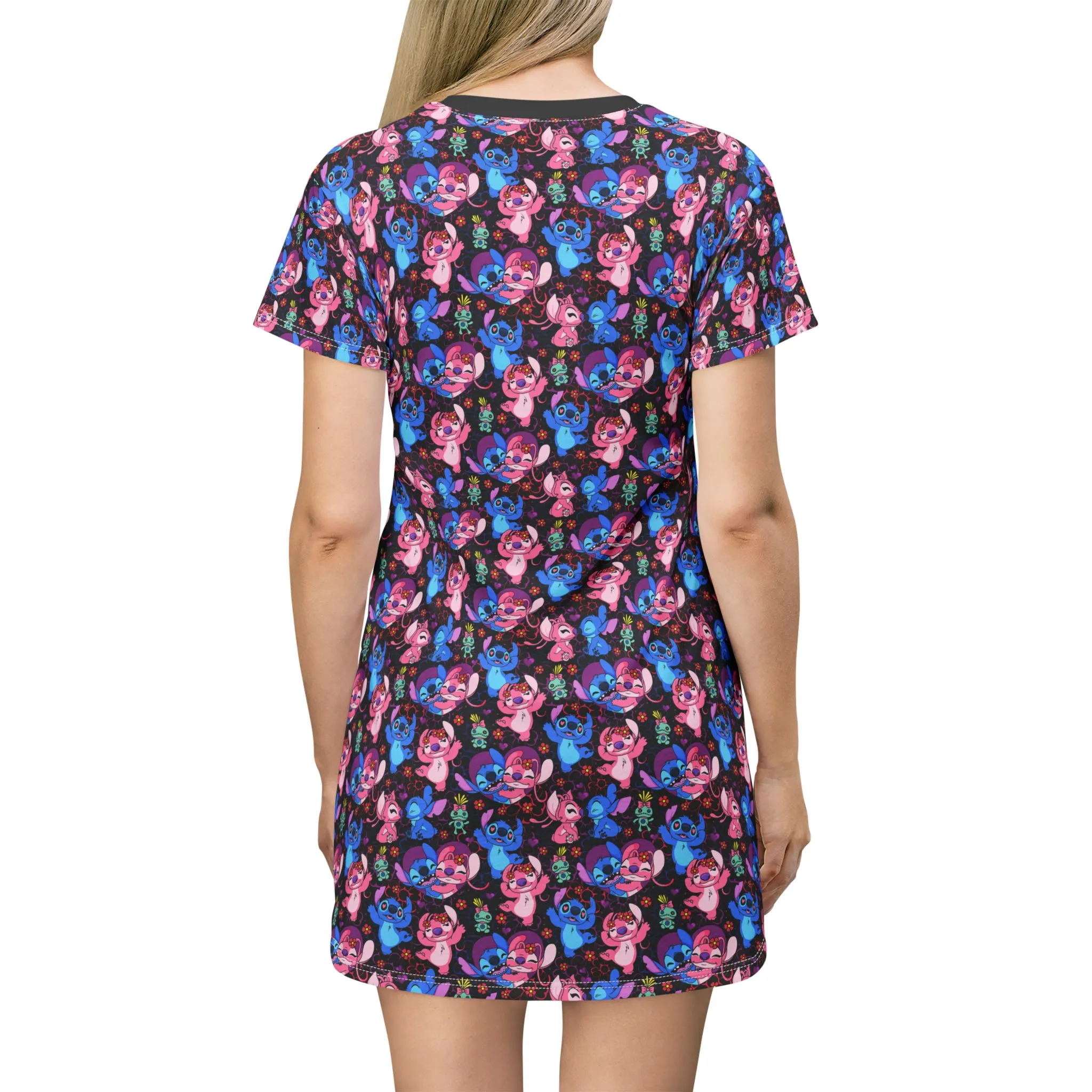 Disney Lilo And Stitch Angel Besties T-Shirt Dress