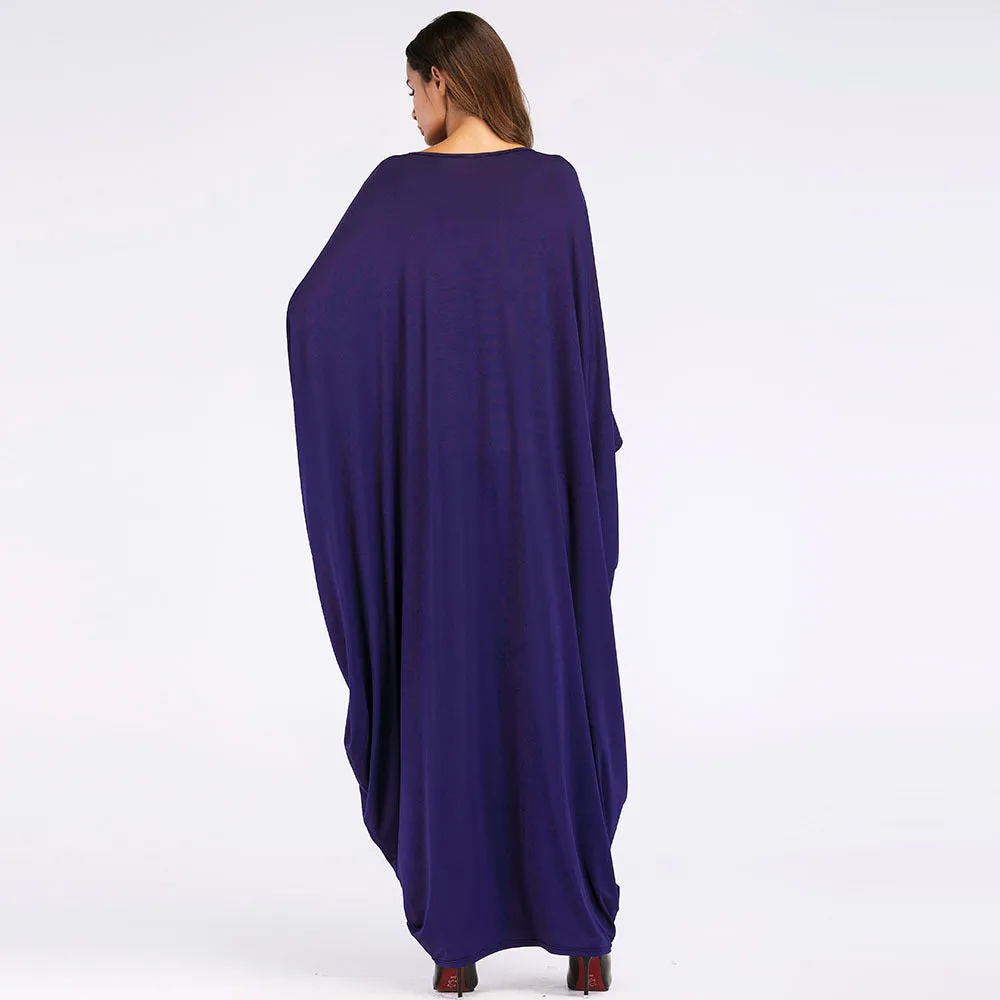 Dubai Batwing Sleeve Robe Plus Size Women's Clothing