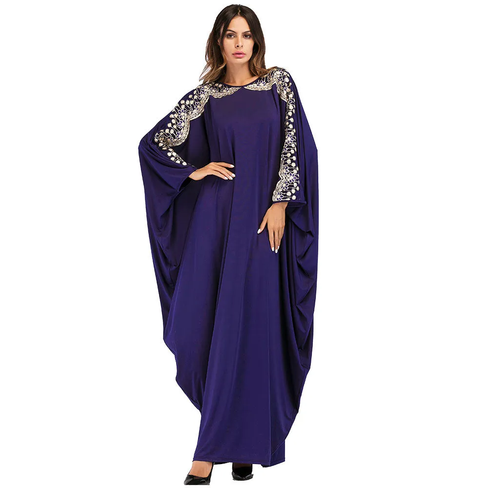 Dubai Batwing Sleeve Robe Plus Size Women's Clothing