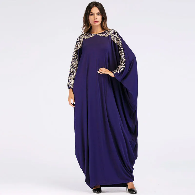 Dubai Batwing Sleeve Robe Plus Size Women's Clothing