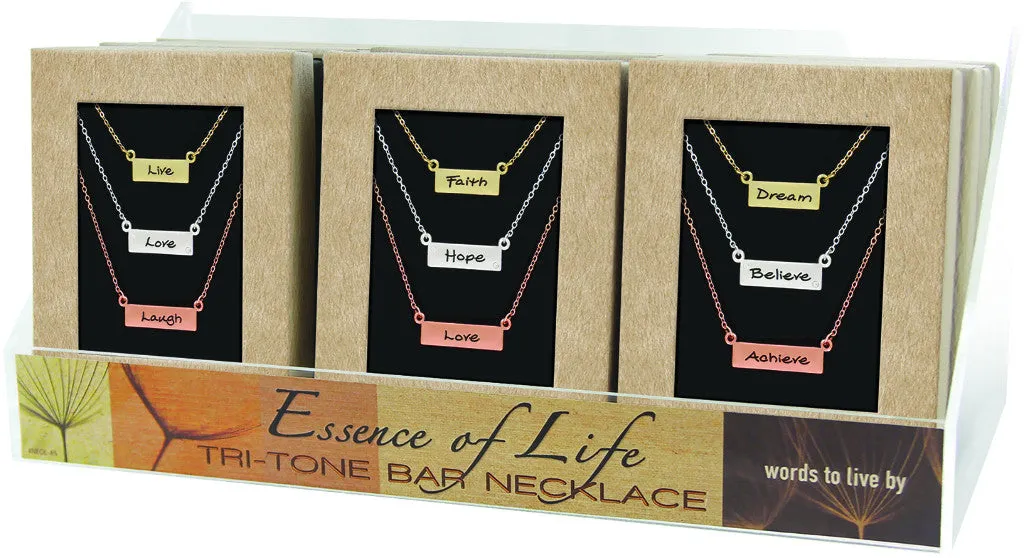 essence of life tri-tone triple bar pendant Case of 24