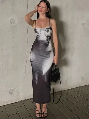 Fashion Slip Sleeveless Maxi Dress