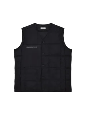 FLWRDWN™ Quilted Gilet—black