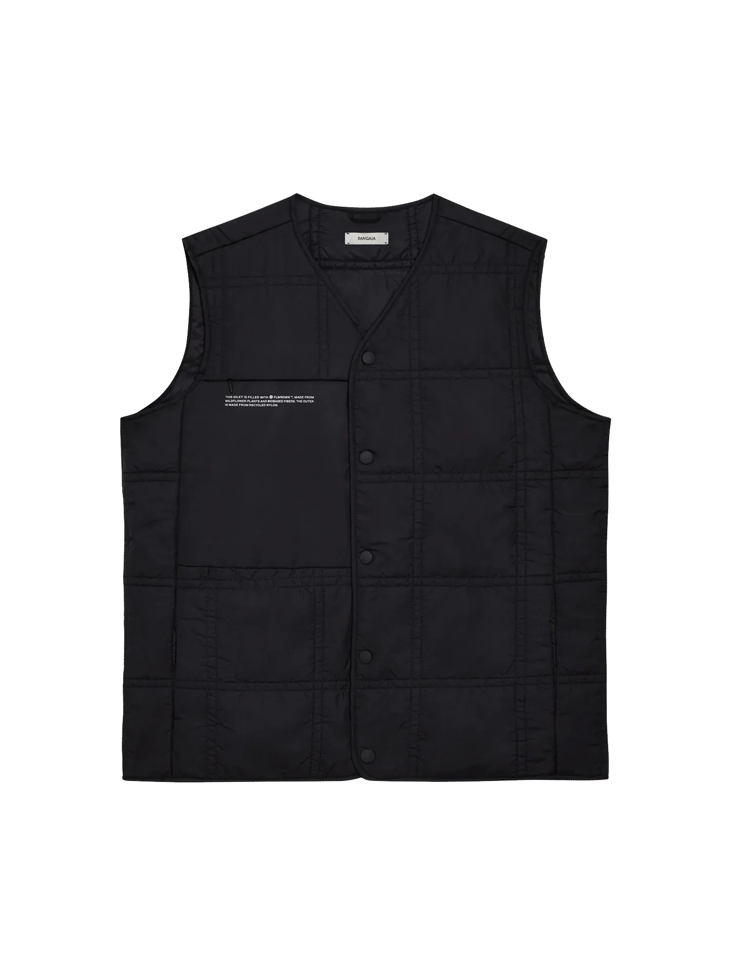 FLWRDWN™ Quilted Gilet—black