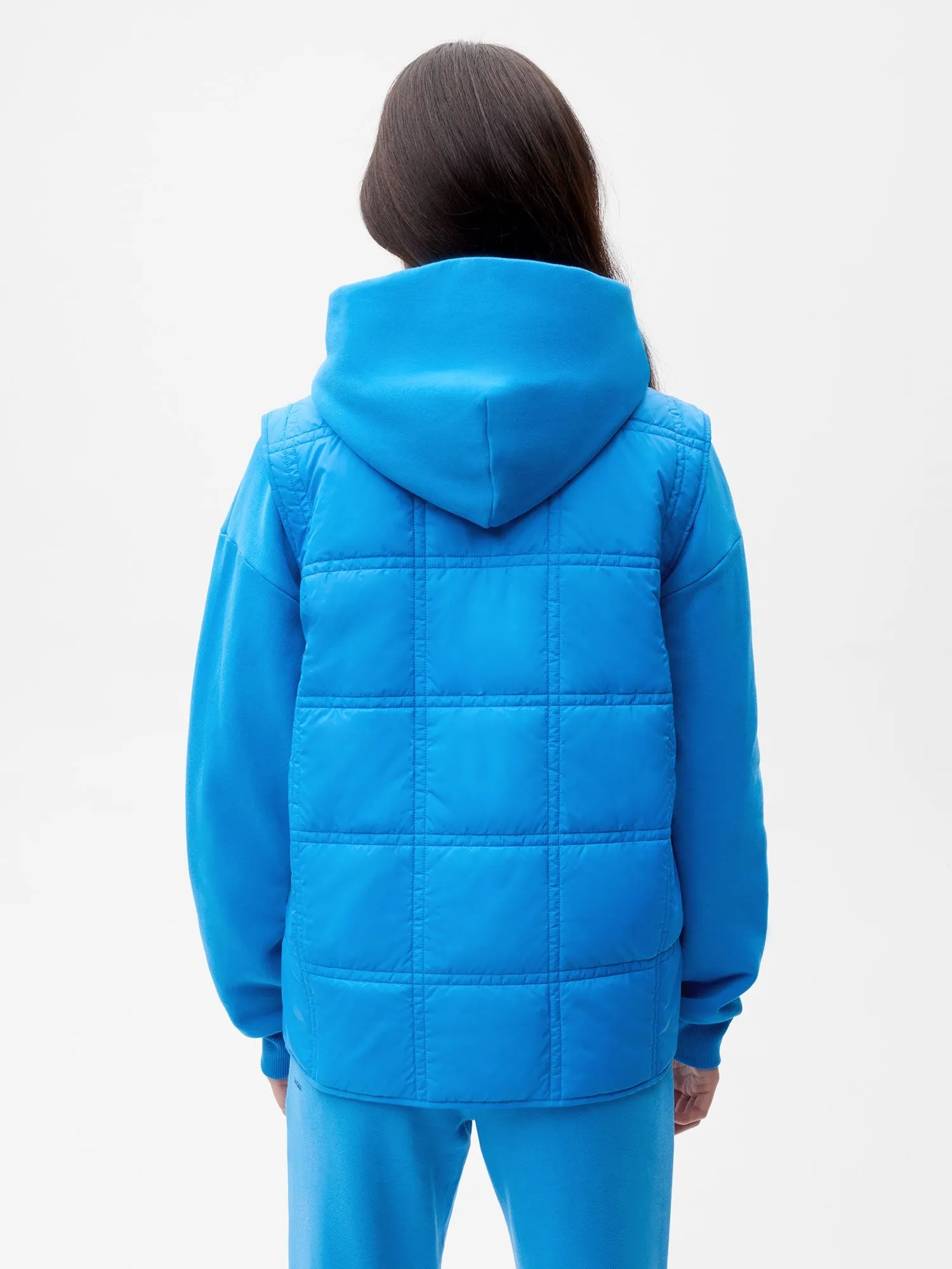 FLWRDWN™ Quilted Gilet—cerulean blue