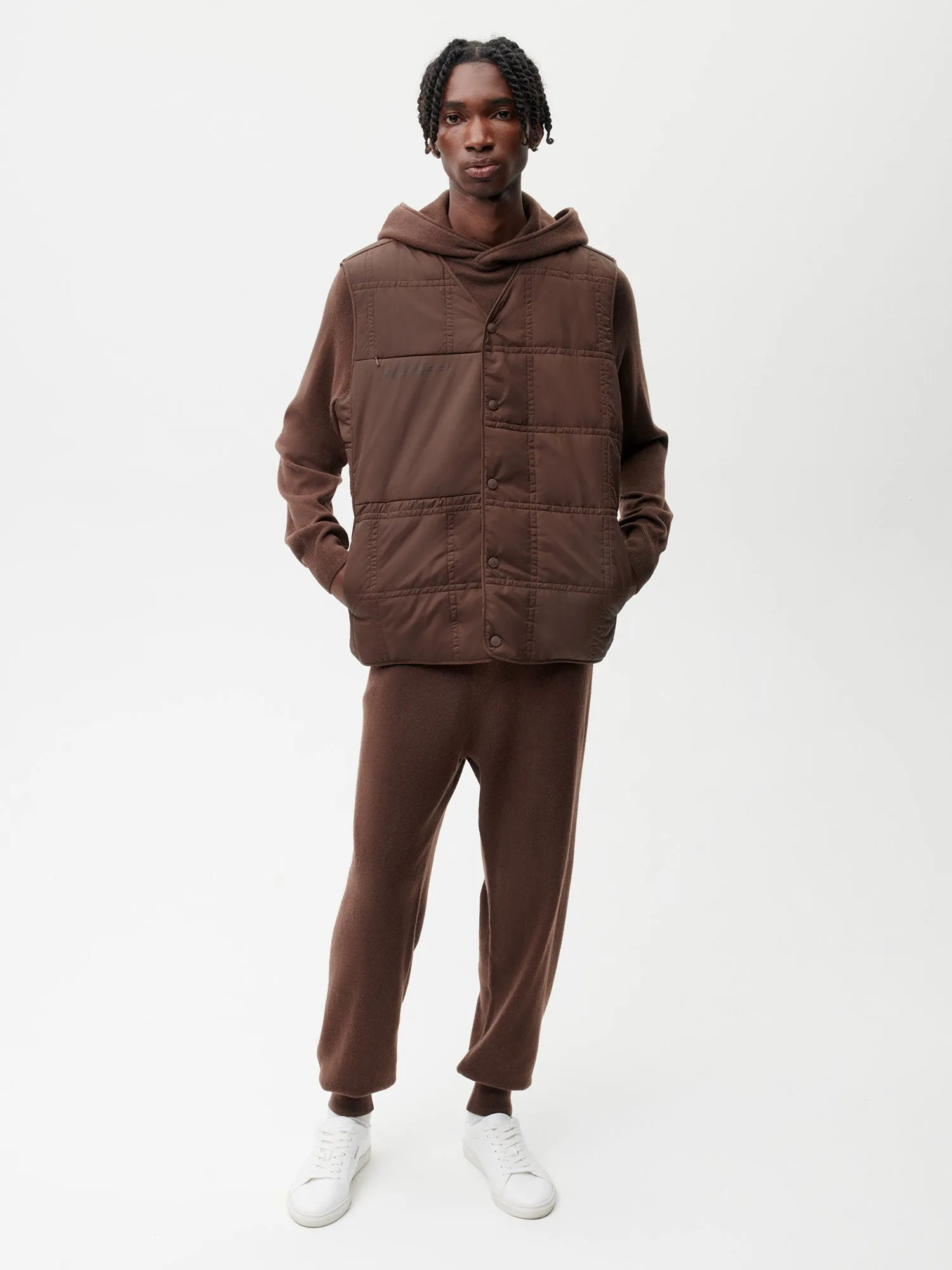 FLWRDWN™ Quilted Gilet—chestnut brown